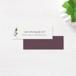Site Mariage Feuille Aquarelle RSVP