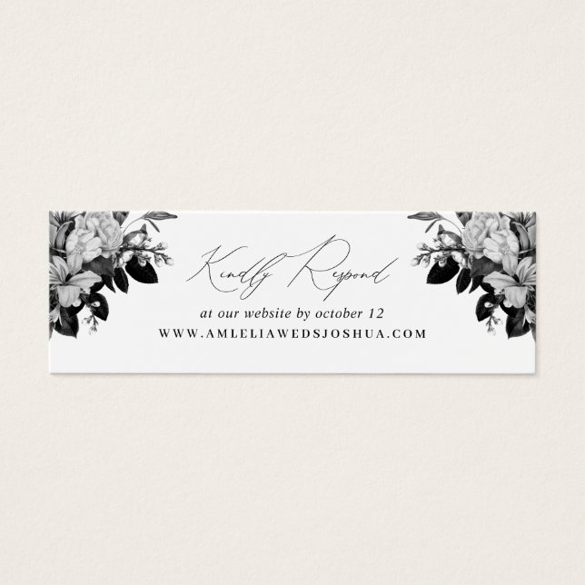 Site Mariage industriel Chic Floral RSVP White (Devant)