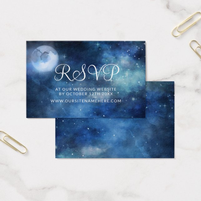 Site Mariage Lunaire Sky Moon RSVP Insérer des car (Bureau)