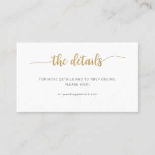 Site mariage or simple + détails + carte rsvp