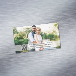 Site mariage QR Overlay 25 Cartes à aimants photo