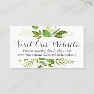 Site Mariage Vert Insérez Les Cartes Vert Rustique