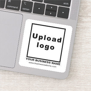 Site Web d'affaires sur Sticker en vinyle Carré bl