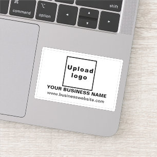 Site Web d'affaires sur Sticker en vinyle rectangl