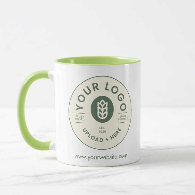 Site Web de logo d'entreprise personnalisable Mug (Gauche)