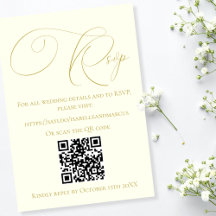 Site Web de Mariage Réponse RSVP Ivoire & Or