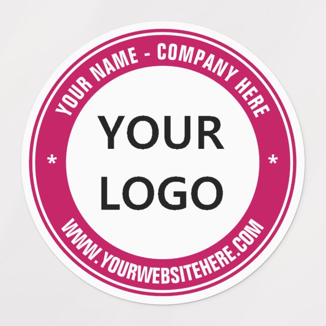 Site Web du logo commercial personnalisé Étiquette (Design 1)