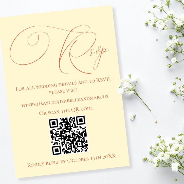 Site Web Mariage de teintes de soleil doux RSVP (Soft Sunset Hues Wedding Website RSVP)