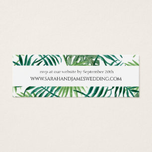 Site Web Mariage Wild Tropical Palm Leaf Mini cart