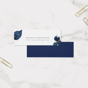 Site web moderne Deep Indigo Blue Mariage RSVP