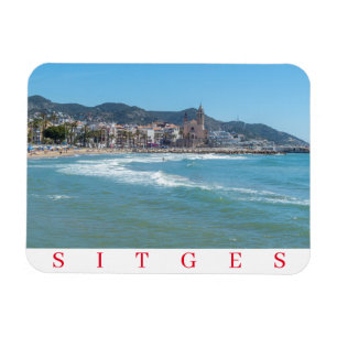 Sitges Meer und Kühlschrankmagnet Magnet