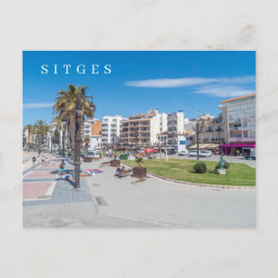 Sitges Stadtansicht Postkarte