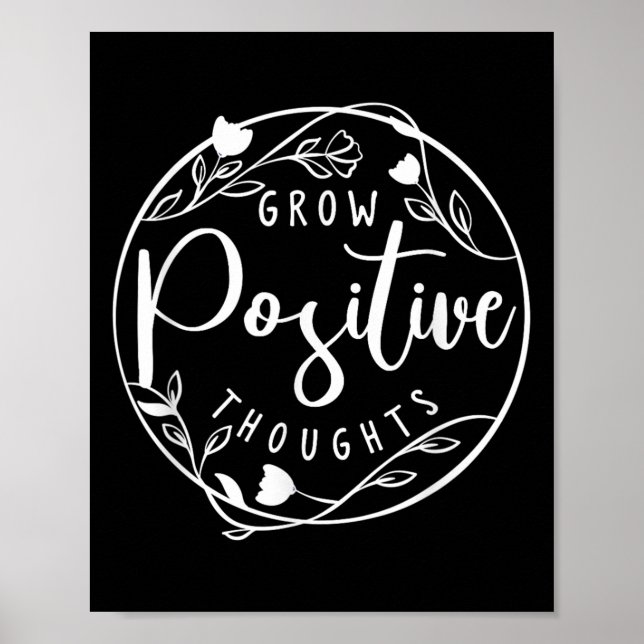 Sitive Affirmation And Sritual Or Grow Sitive Thou Poster (Vorne)