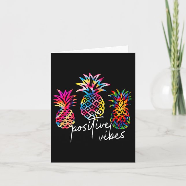 Sitive Vibe Ne Transfer Day Infertility Ivf Tie Dy Karte (Vorderseite)