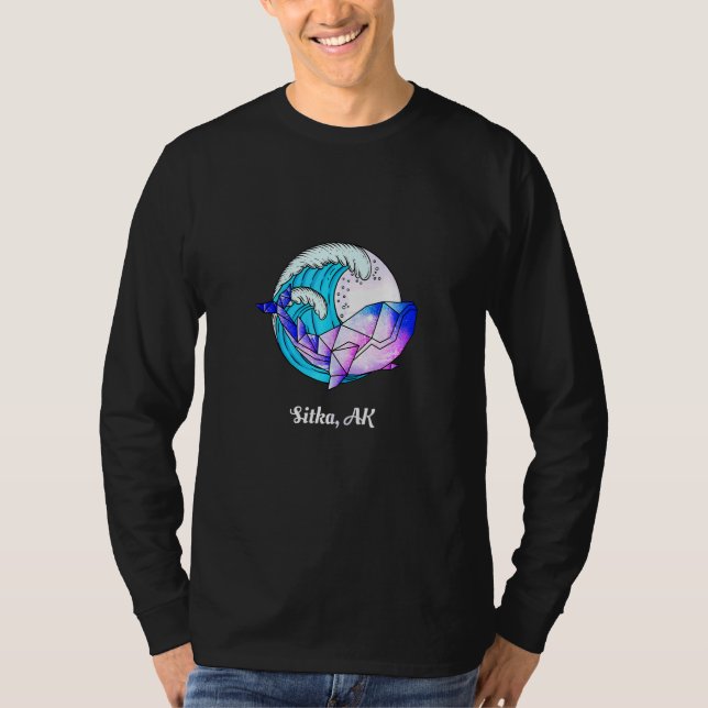 Sitka Ak Japanischer Paint Geometric Orca Killer W T-Shirt (Vorderseite)