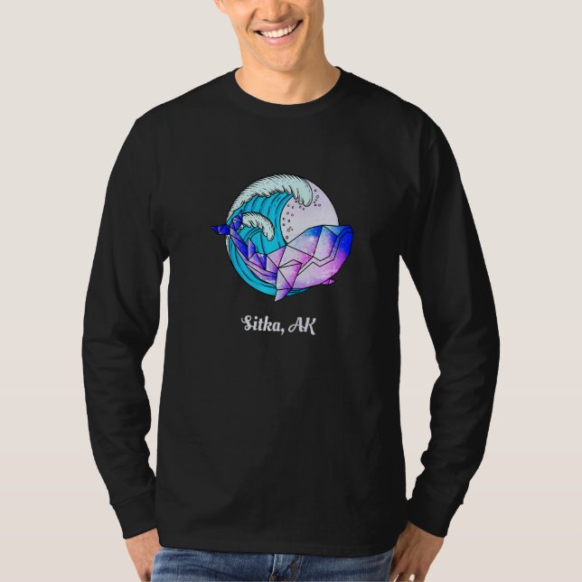 Sitka Ak Japanischer Paint Geometric Orca Killer W T-Shirt (Vorderseite)