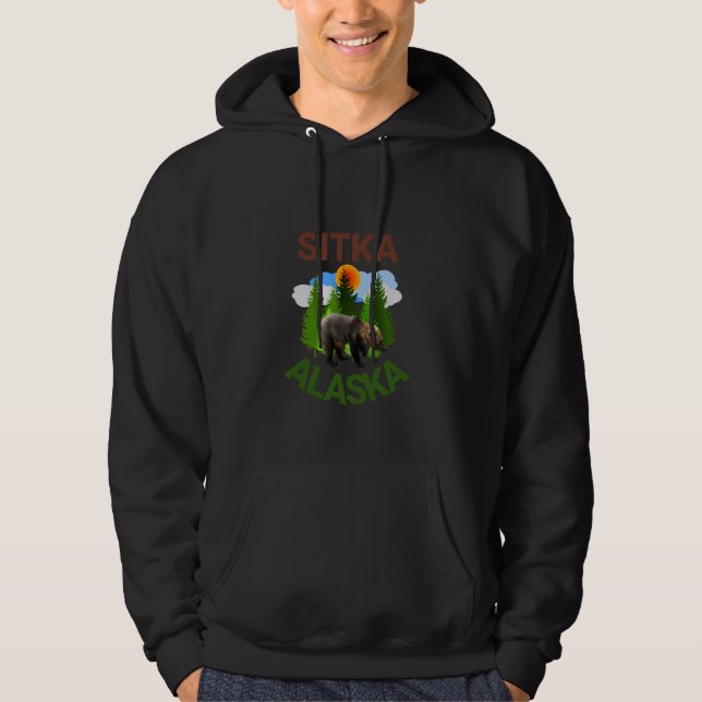 Sitka Alaska Bären Abenteuer Kreuzfahrt Hoodie (Vorderseite)