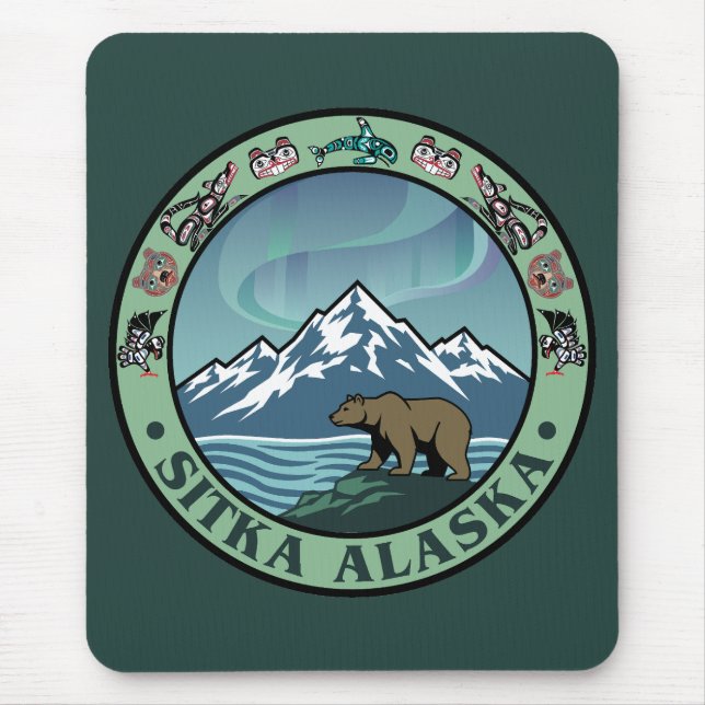 Sitka Alaska United States Mousepad (Vorne)