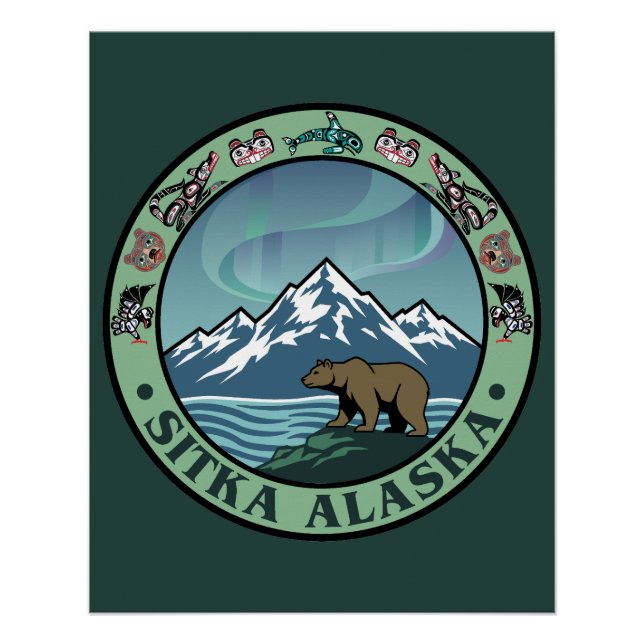Sitka Alaska United States Poster (Vorderseite)
