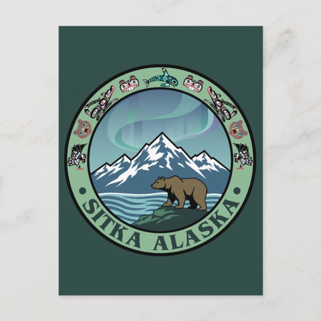 Sitka Alaska United States Postkarte (Vorderseite)