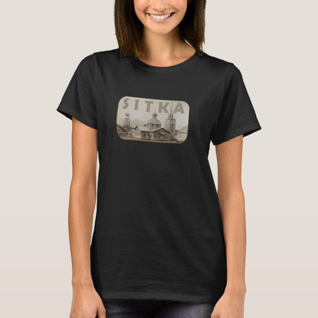 Sitka, Griechisch-Alaska-Kirche Südosten Alaska-Ad T-Shirt (Vorderseite)