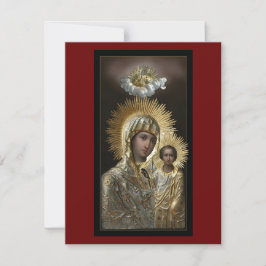 Sitka Symbol der Gottesmutter-Gebetskarte Einladung