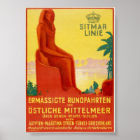 Sitmar Linie Poster vintage années 1930