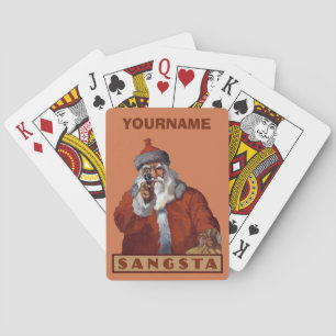 Sitsta Santa benutzerdefinierte Spielkarten