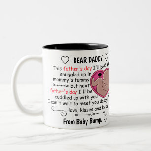 Sitten Sie unserem ersten Vater, liebe Papa zu sei Zweifarbige Tasse