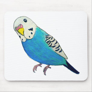 Sittichzeichnung Mousepad
