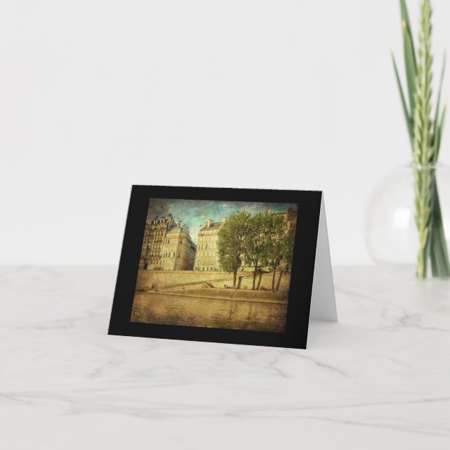 Sitting along the Seine with Kristin Dankeskarte (Vorderseite)