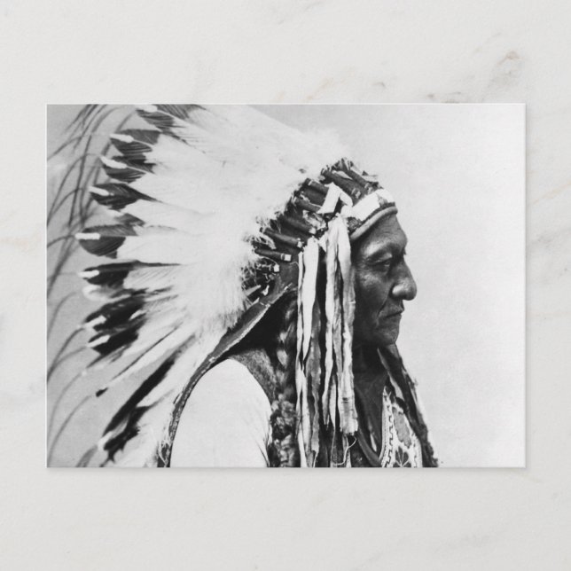 Sitting Bull, a Hunkpapa Sioux Postkarte (Vorderseite)