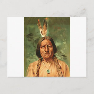 Sitting-Bull gemalt von William Gilbert Gaul 1890 Postkarte