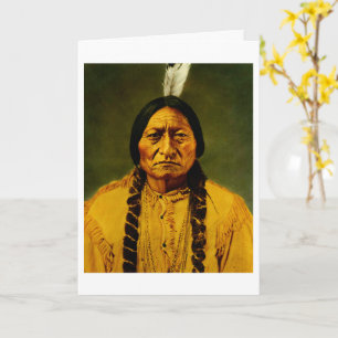 Sitting Bull Häuptling der indianischen Lakota Karte