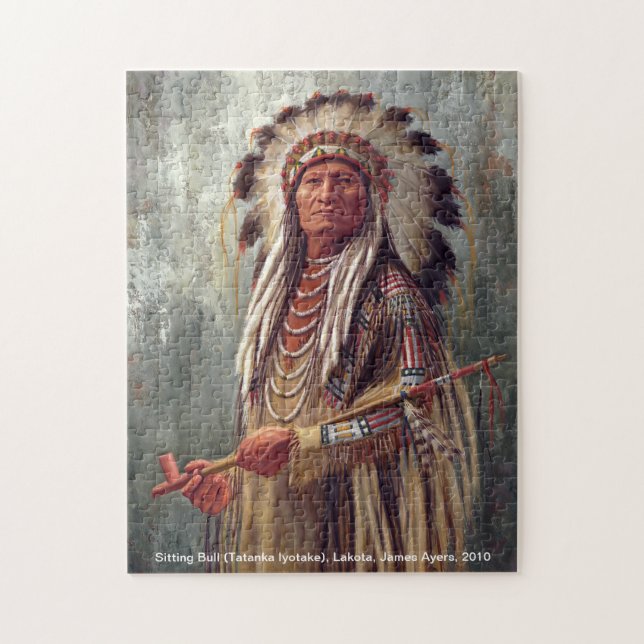 Sitting Bull, Indianerpuzzle (Vertikal)