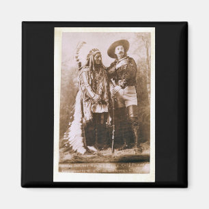 Sitting Bull und Buffalo Bill 1895 Magnet