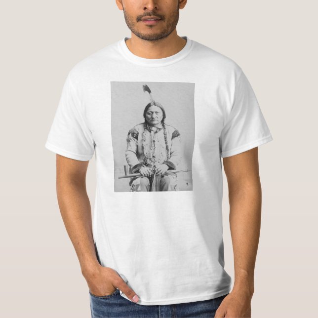 Sitting- Bullamerikanischer Ureinwohner T-Shirt (Vorderseite)
