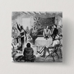 Sitting- Bullrat, 1877 Button