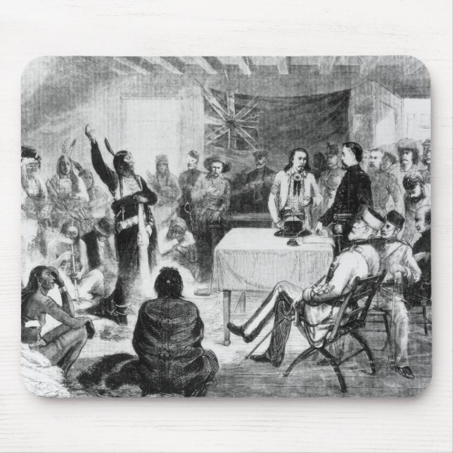 Sitting- Bullrat, 1877 Mousepad (Vorne)