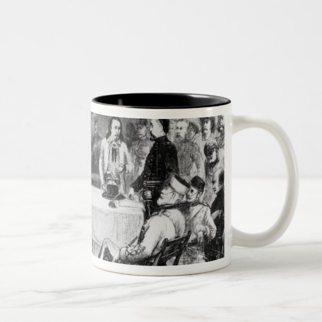 Sitting- Bullrat, 1877 Zweifarbige Tasse (Rechts)