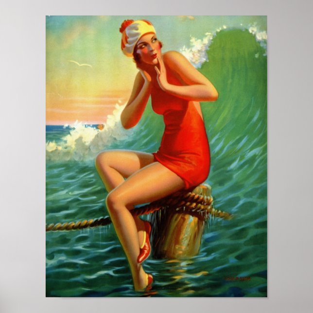 “Sitting Pretty” Painting - Edward Mason Eggleston Poster (Vorne)