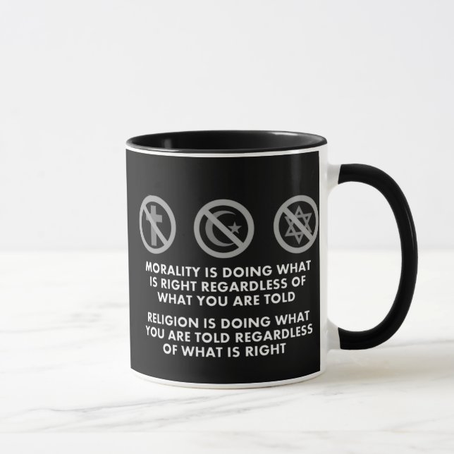 Sittlichkeitsgefühl und Religion Tasse (Rechts)