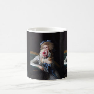 Sittsam mit rosa Pfingstrose Kaffeetasse