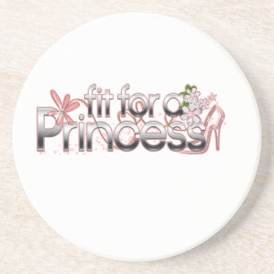 Sitz für eine Prinzessin Girl Glass Slipper Untersetzer
