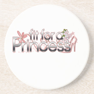 Sitz für eine Prinzessin Girl Glass Slipper Untersetzer