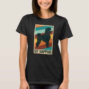 Sitz passiert Poodle Hund Proud poodle Mütter und T-Shirt