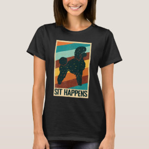 Sitz passiert Poodle Hund Proud poodle Mütter und T-Shirt