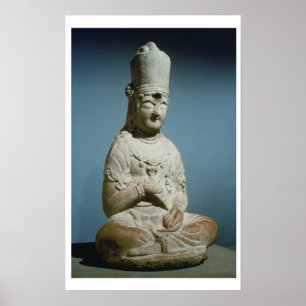 SitzBodhisattva von Hansong-sa, Korea, 10. Cent Poster