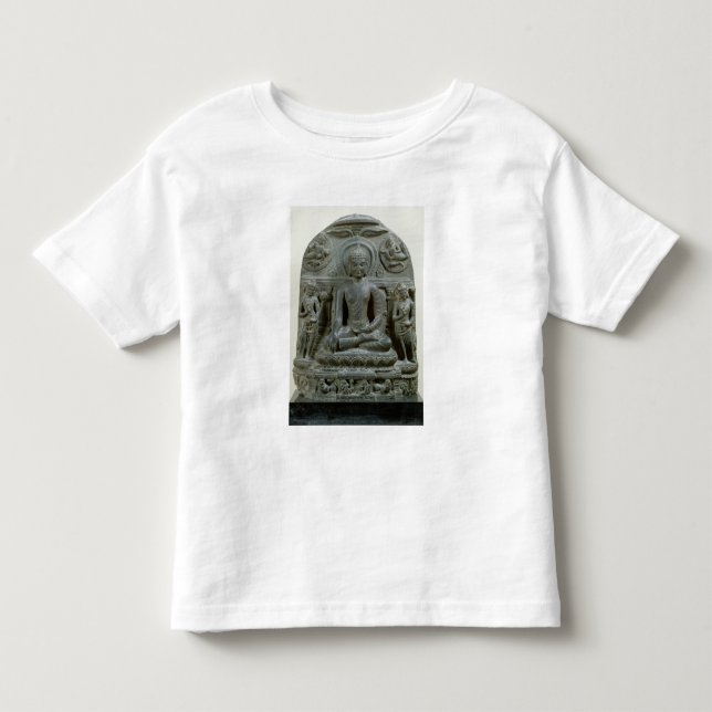 Sitzbuddha in der Meditation Kleinkind T-shirt (Vorderseite)