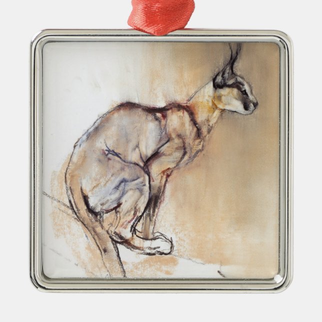SitzCaracal 2009 Silbernes Ornament (Vorne)